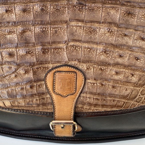 Celine Shoulder Bag 100% Authentic. Vintage. Real Alligator. - Picture 4 of 16